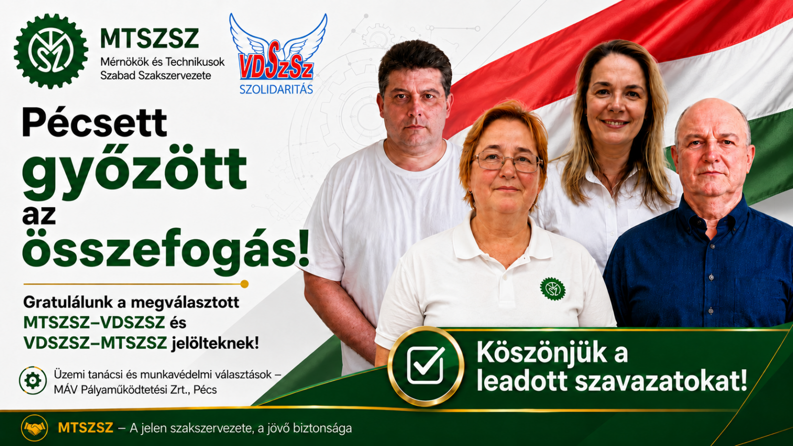 Pécsen is bebizonyosodott: az igazi összefogás a munkavállalókért végzett közös munka